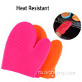 Силиконовые термостойкие нескользящие перчатки